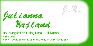 julianna majland business card